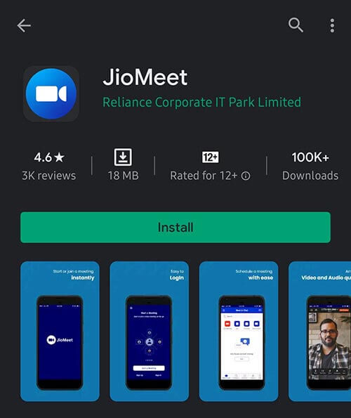 JioMeet क्या है, jiomeet app install