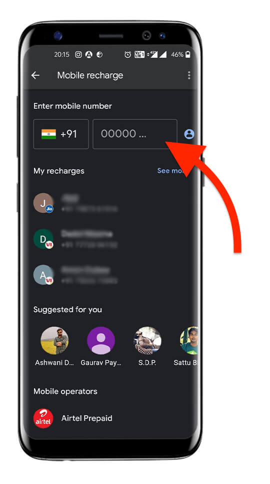 Google Pay से Recharge कैसे करे, Google pay se mobile recharge kaise karen