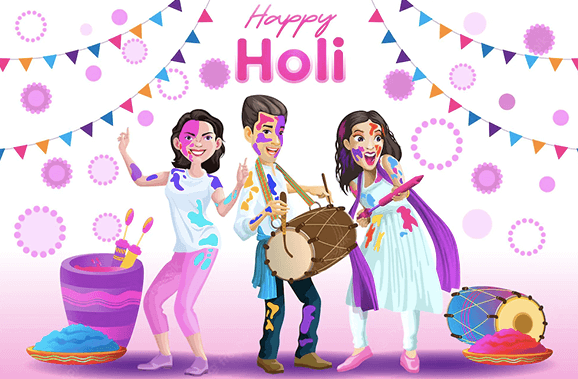 Happy Holi Wishes HD Image Hindi