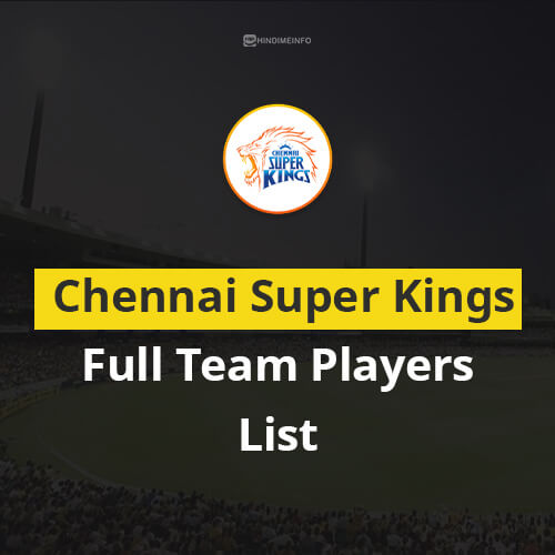 CSK Team List 2024