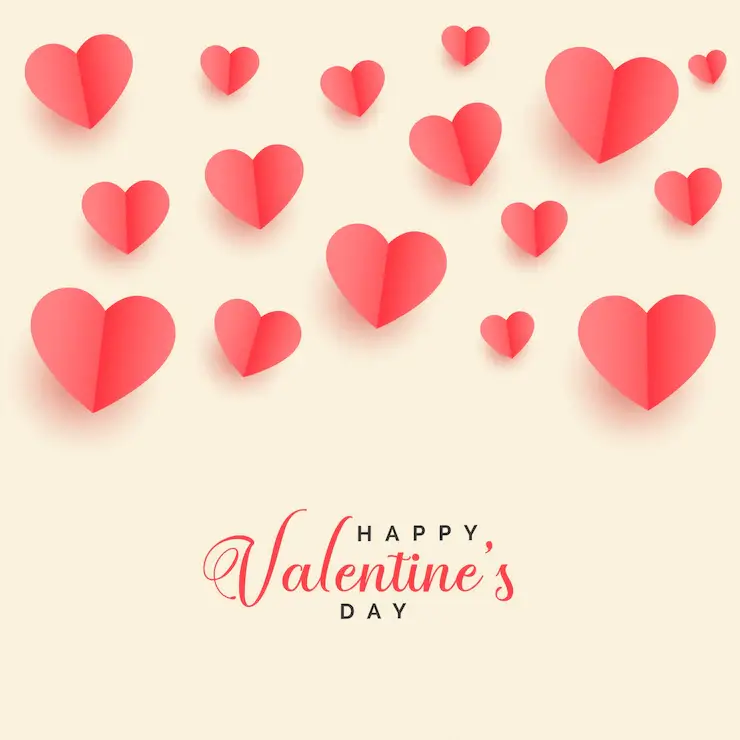 hearts valentines day wish 70921