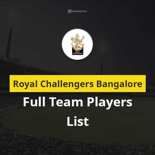 RCB Team 2024 Players