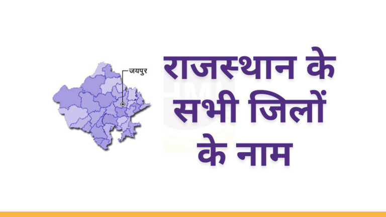 List of all Districts in Rajasthan