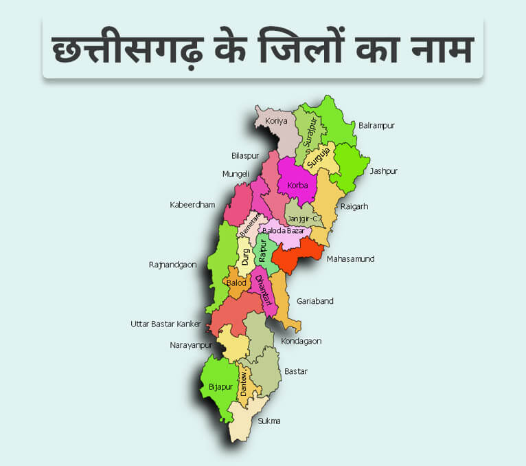 Districts in Chhattisgarh