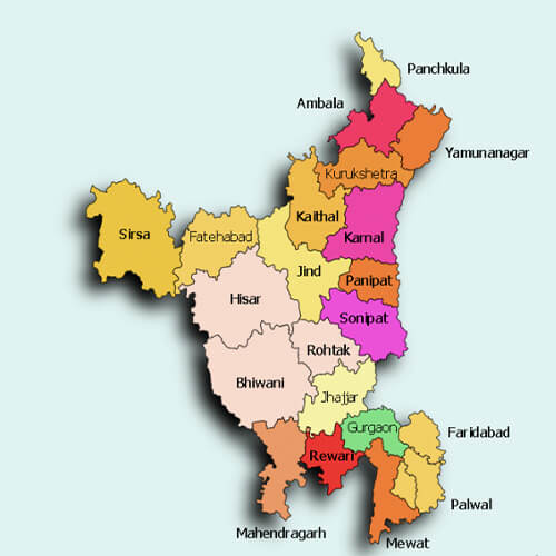 Districts in Haryana