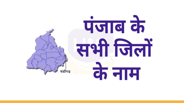Districts in Punjab Hindi
