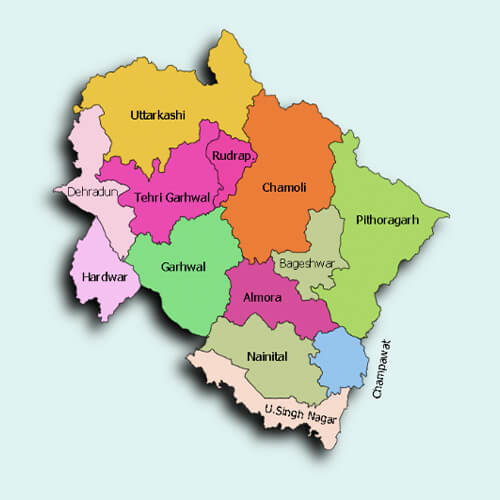 Districts in Uttarakhand